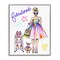 Stupell Industries Fabulous Girl & Dog Framed Giclee, design by Jess Stempel